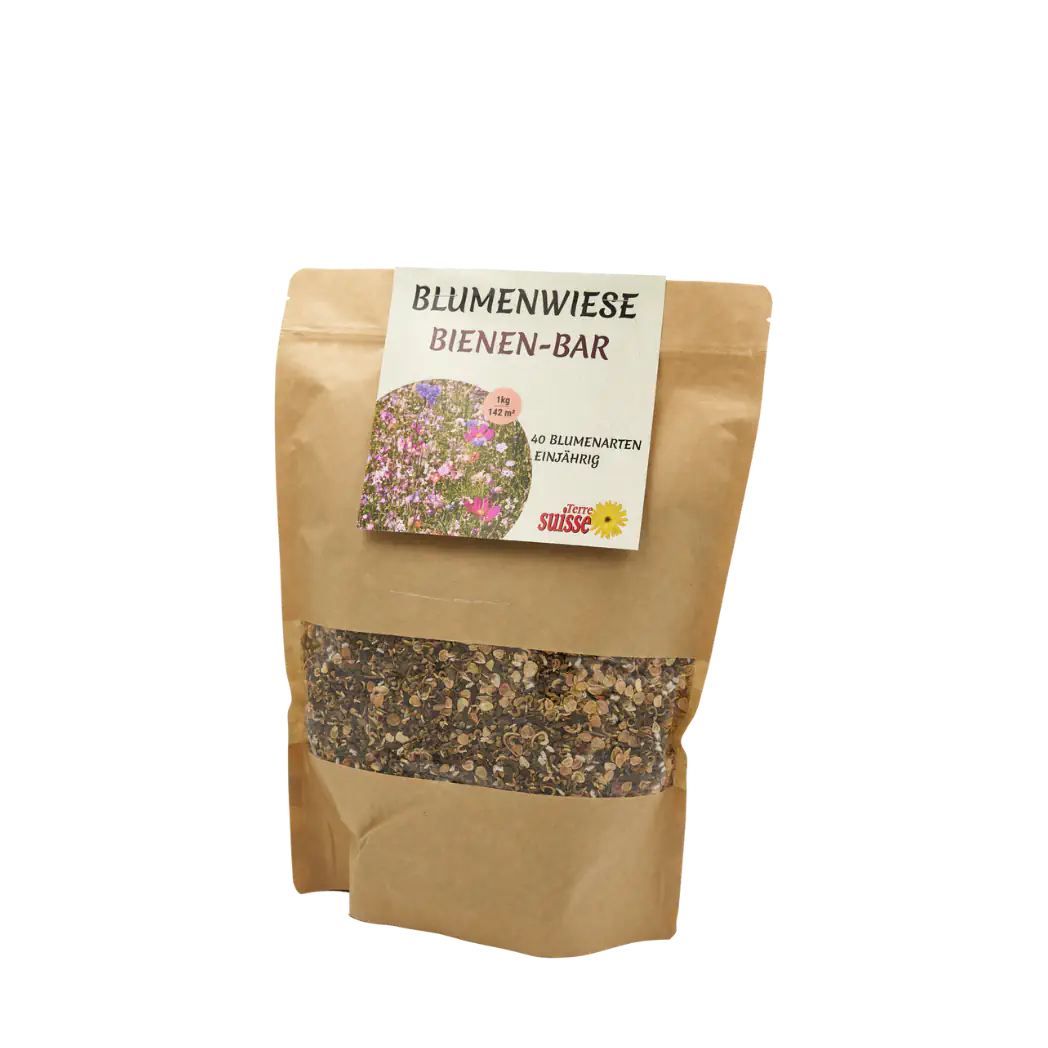 Blumenwiese Bienen-Bar Saatgut im 1kg Beutel