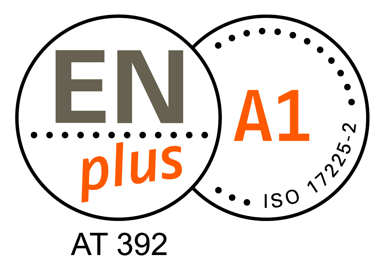 ENplus A1 Zertifizierungslogo für Holzpellets
