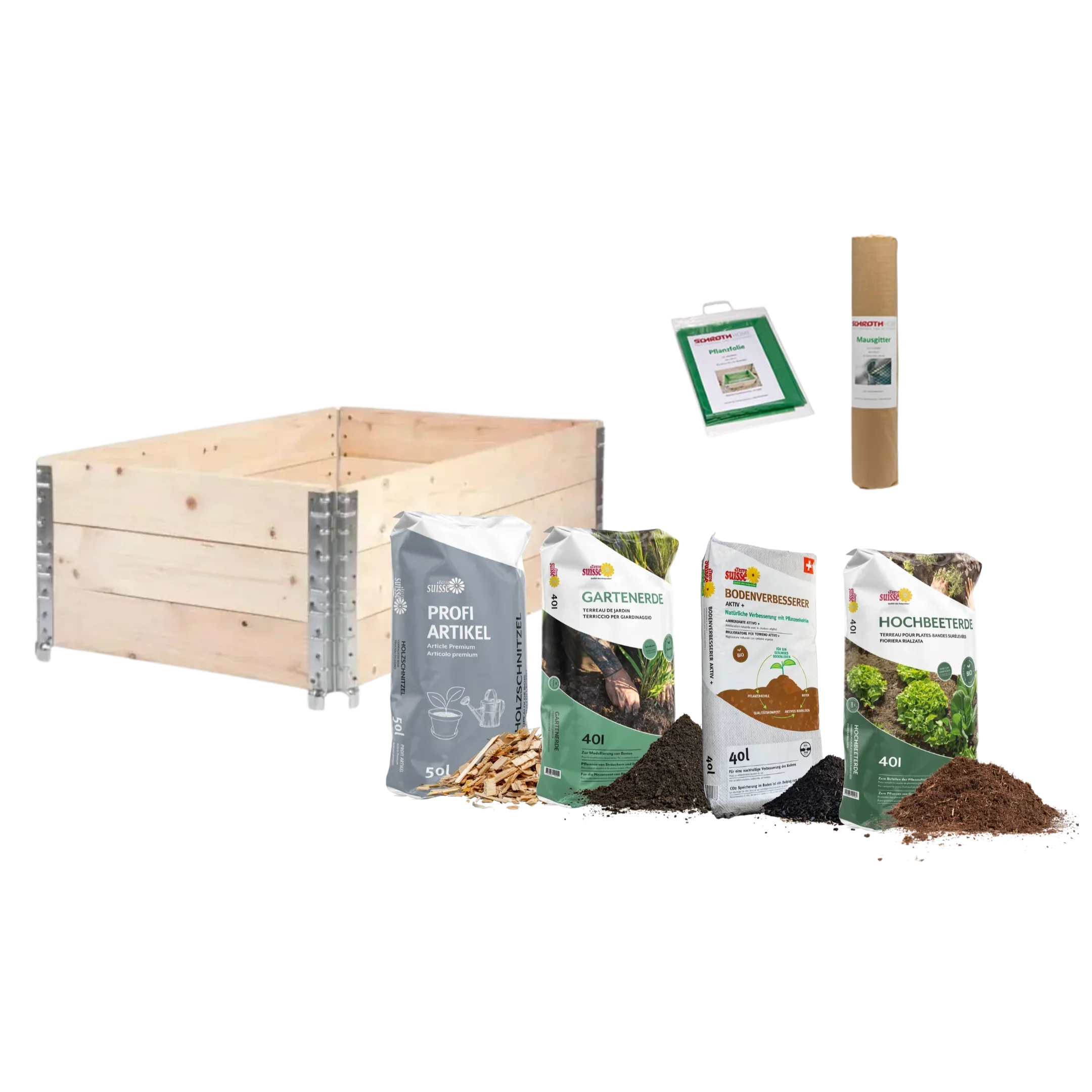 Hochbeet Set 40 befüllt
