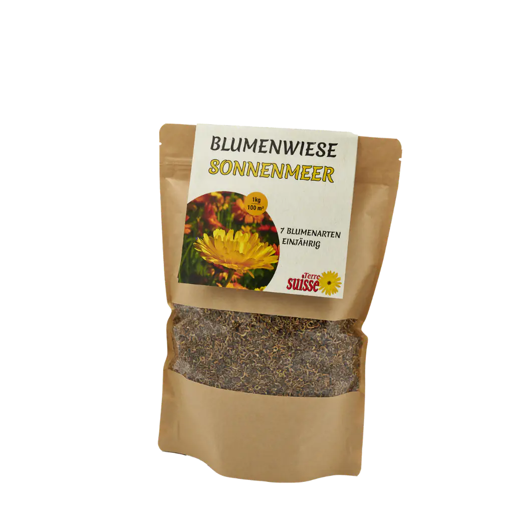 Blumenwiese Sonnenmeer Saatgut im 1kg Beutel