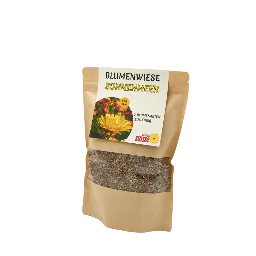Blumenwiese Sonnenmeer Saatgut im 500g Beutel